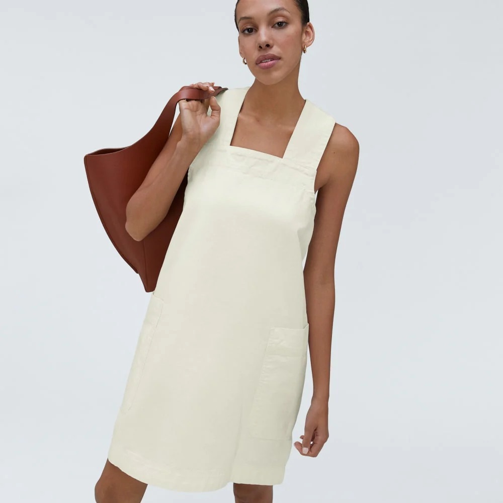 Everlane THE CROSS-BACK APRON MINI DRESS‎
